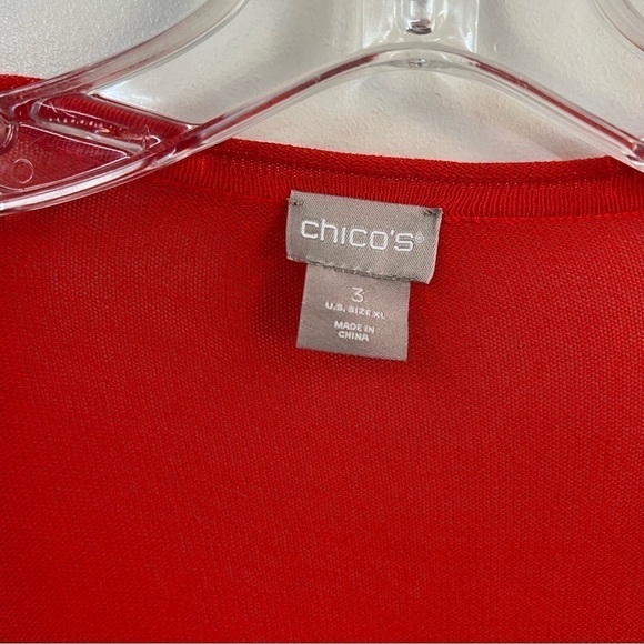 Chico’s High Low Hem Ribbed Cotton Blend Cardigan - Picture 7 of 13